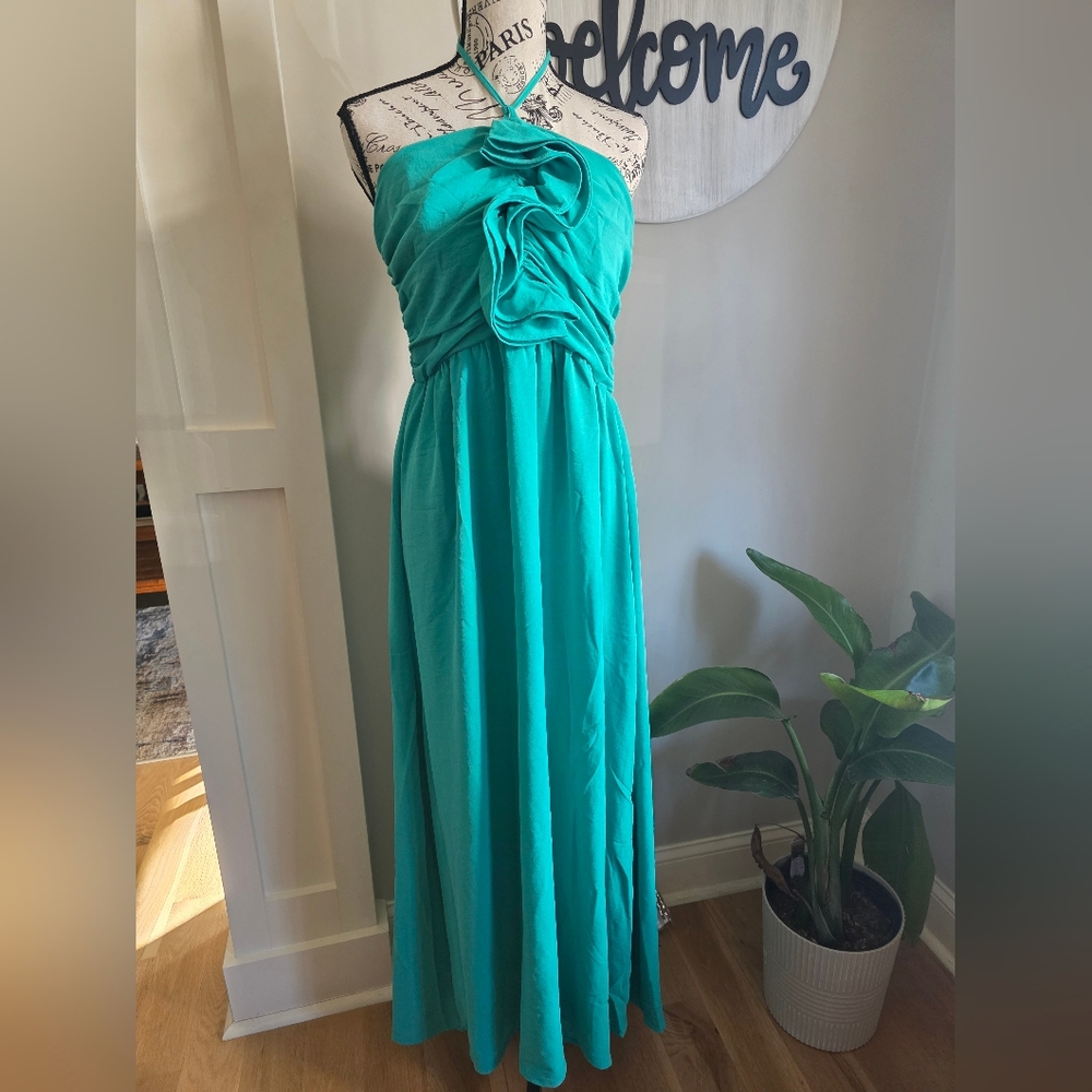 Teal Maxi Dress-NWT